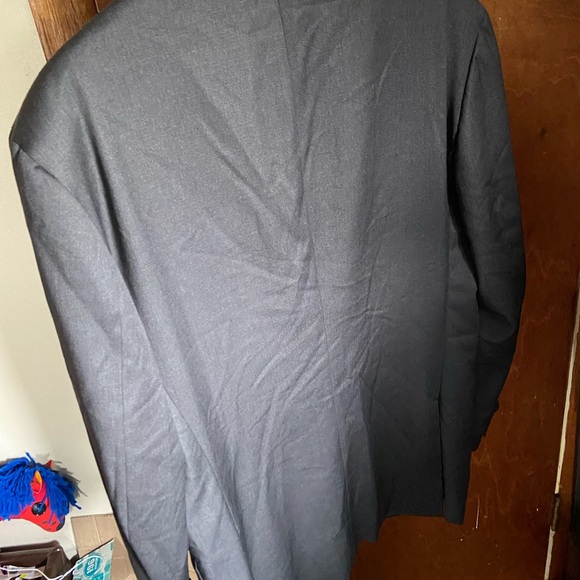 ISAIA NAPOLI "Aquaspider" Gray Suit Jacket 3-2 Button Roll Wool 44 US/54 EU - Picture 4 of 13